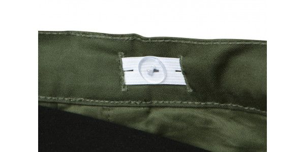 Штани робочі NEO CAMO Olive, розмір S (48), 255 г/м2, профільовані коліна з виточкою, внутрішнє регулювання пояса, міцні кишені та петлі для інструменту, оливкові