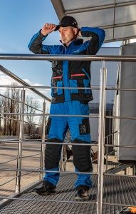 Куртка робоча NEO HD+, розмір XXL (56), 275 г/м2, 100% бавовна, високий комір, регулювання манжет, комбіновані багатофункціональні кишені на блискавці та липучках, чорно-синя