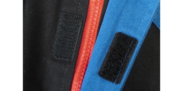 Куртка робоча NEO HD+, розмір S (48), 275 г/м2, 100% бавовна, високий комір, регулювання манжет, комбіновані багатофункціональні кишені на блискавці та липучках, чорно-синя