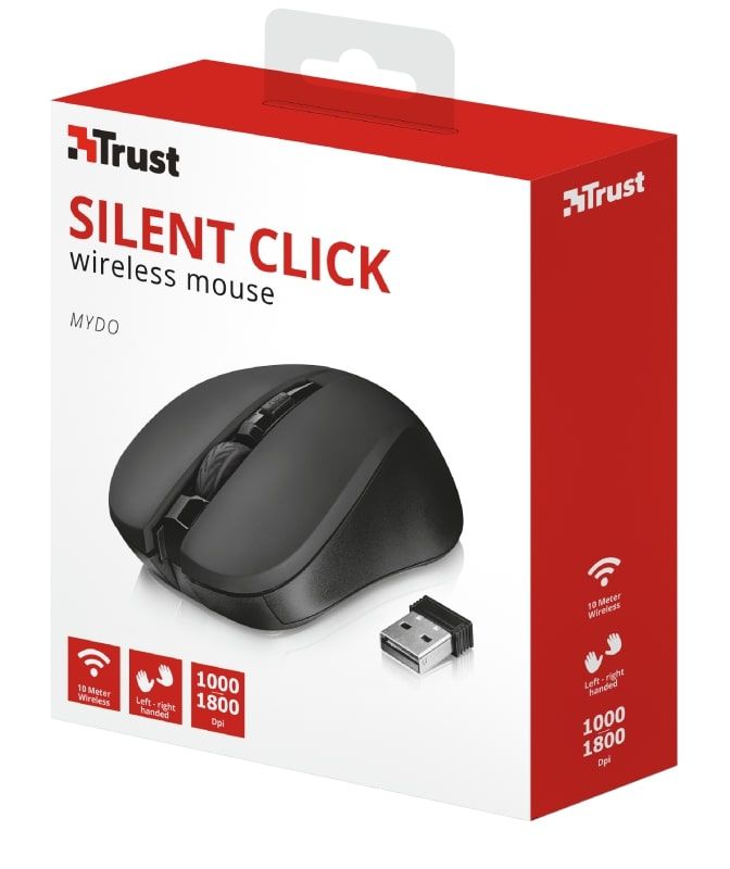 Миша Trust MYDO SILENT WL Black