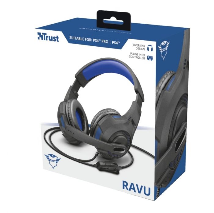 Гарнітура Trust GXT 307B Ravu Gaming Headset for PS4 3.5mm BLUE