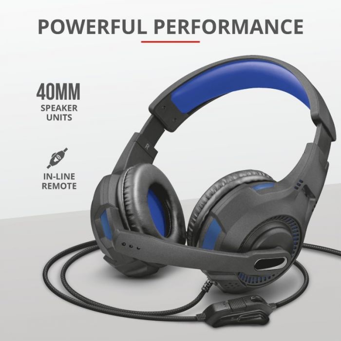 Гарнітура Trust GXT 307B Ravu Gaming Headset for PS4 3.5mm BLUE