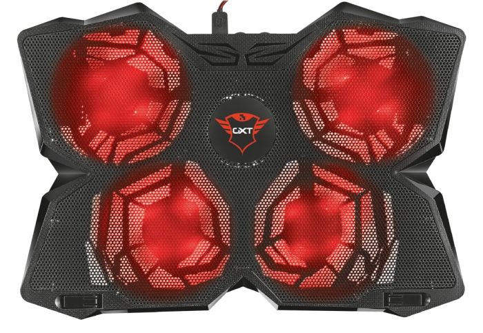 Підставка для ноутбука Trust GXT278 YOZU COOLING (17.3") RED LED Black