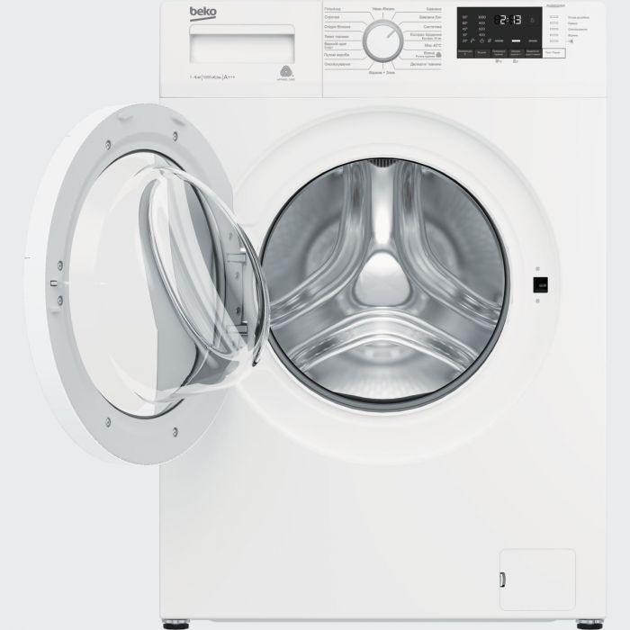 Пральна машина з фронт. зав. BEKO WUE7512XWW, 7кг, 1000, A+++, 45см, Дисплей, Білий