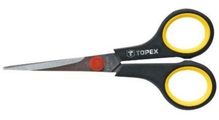 Ножиці універсальні TOPEX, тримач прогумований, нержавіюча сталь, 220 мм