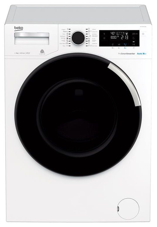 Пральна машина з фронт. зав. BEKO WTV8744XDW, 8кг, 1400, A+++(-10%), 54см , Автодоз, Дисплей, Білий