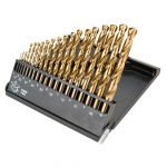 Свердла по металу GRAPHITE, набір 19 од., HSS-TiN 1-10 мм