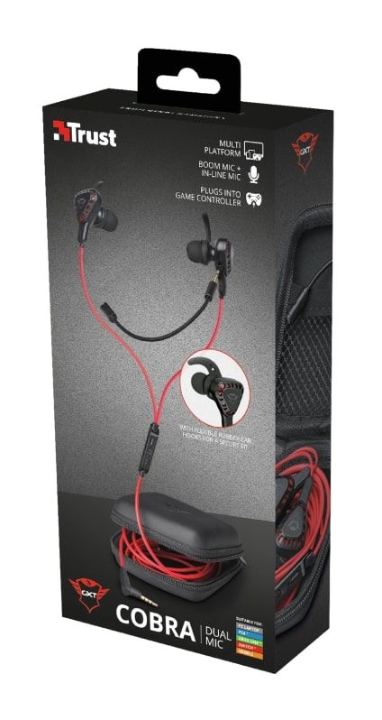 Гарнітура Trust GXT 408 Cobra Multiplatform 3.5mm RED