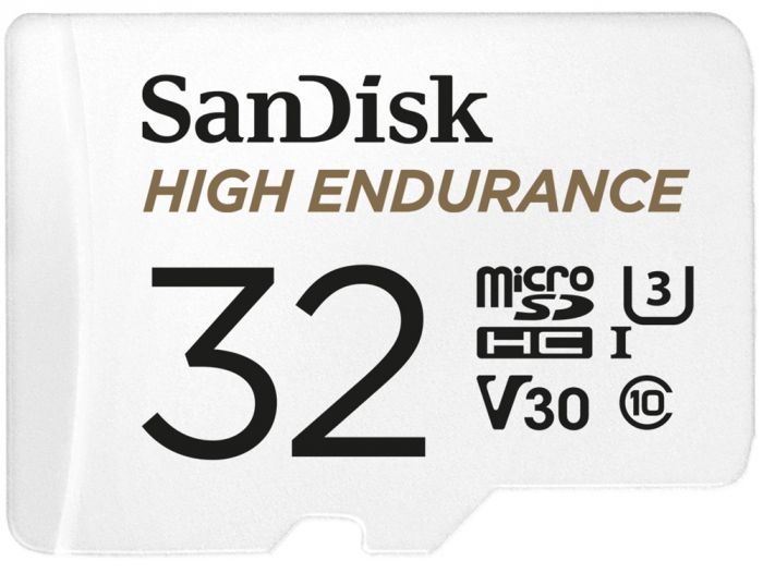 Карта пам'яті SanDisk microSD   32GB C10 UHS-I U3 V30 R100/W40MB/s High Endurance