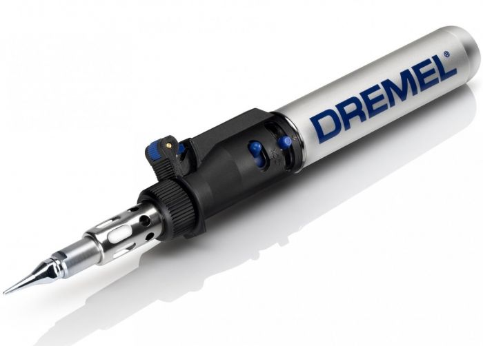 Паяльник газовий Dremel Versatip 2000-6 VersaTip 1200°C паливо 17мл п'єзо 6 насадок 0.95кг