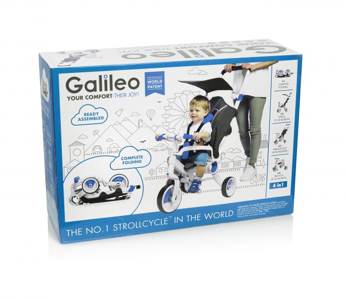 Триколісний велосипед Galileo Strollcycle Синій G-1001-B