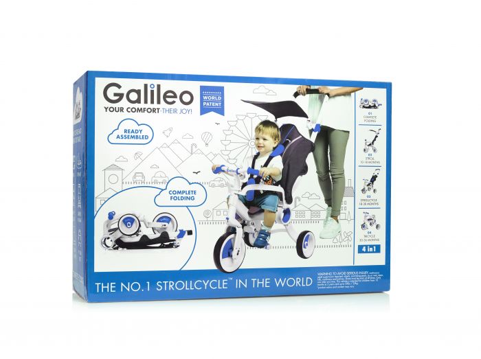 Триколісний велосипед Galileo Strollcycle Синій G-1001-B