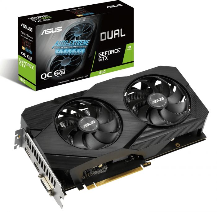 Вiдеокарта ASUS GeForce GTX1660 SUPER 6GB GDDR6 DUAL EVO OC