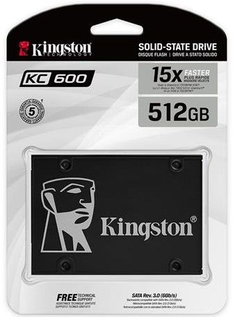 Накопичувач SSD Kingston 2.5"  512GB SATA KC600