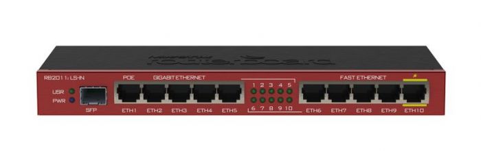 Маршрутизатор MikroTik RouterBOARD RB2011iLS-IN