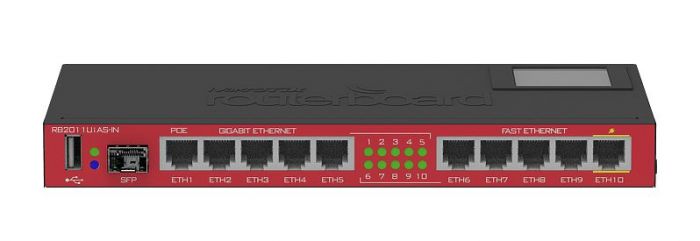 Маршрутизатор MikroTik RouterBOARD RB2011UiAS-IN