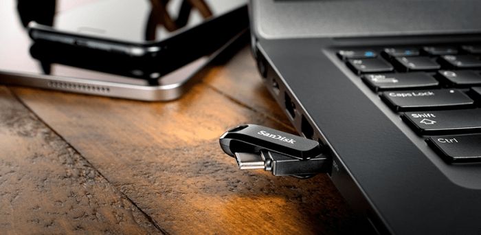 Накопичувач SanDisk  128GB USB-Type C Ultra Dual Drive Go