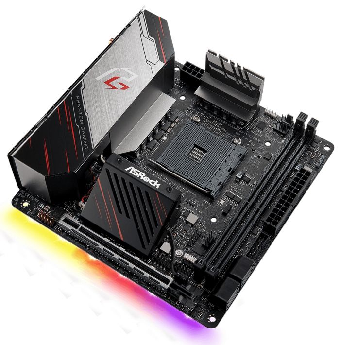 Материнська плата ASRock X570 Phantom Gaming sAM4 2xDDR4 M.2 HDMI DP BT  mITX