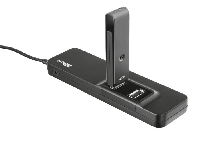 USB-хаб Trust Oila 7 Port USB 2.0 Hub - black