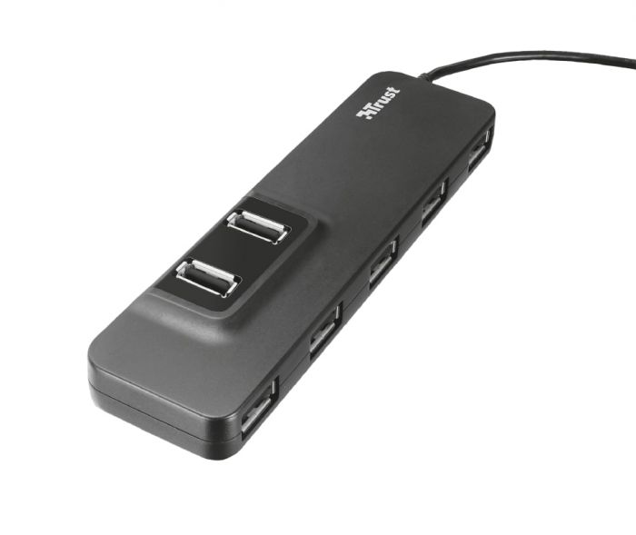 USB-хаб Trust Oila 7 Port USB 2.0 Hub - black