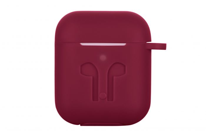 Чохол 2Е для Apple AirPods, Pure Color Silicone Imprint (3.0mm), Marsala