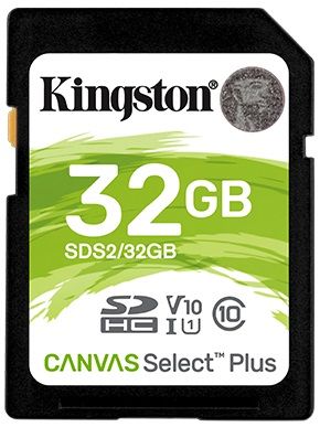 Карта пам'яті Kingston SD  32GB  C10 UHS-I R100MB/s