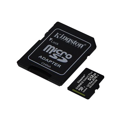Карта пам'яті Kingston microSD  512GB C10 UHS-I U3 A1 R100/W85MB/s + SD