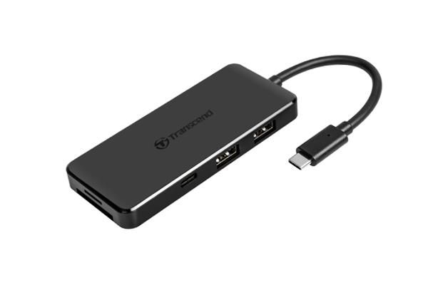 Хаб Transcend USB Type-C HUB  6 ports microSD/SD Black