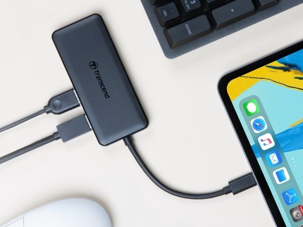 Хаб Transcend USB Type-C HUB  6 ports microSD/SD Black