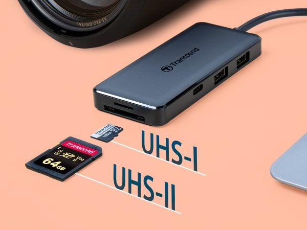 Хаб Transcend USB Type-C HUB  6 ports microSD/SD Black