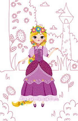 Набір для творчості Janod Модне вбрання Казкові принцеси J07836