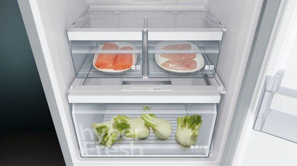 Холодильник Siemens KG39NVL306 з нижньою морозильною камерою - 203x60x66/366 л/No-Frost/inv/А++/нерж. сталь