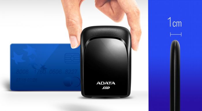 Портативний SSD ADATA  480GB USB 3.2 Gen 2 Type-C Чорний