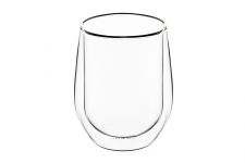 Набір чашок Ardesto з подвійними стінками , 250 мл, H 9,5 см, 2 од., боросилікатне скло