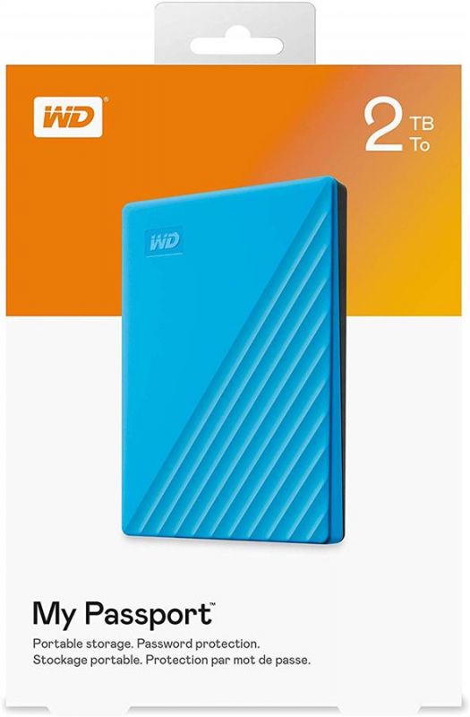 Портативний жорсткий диск WD 2TB USB 3.2 Gen 1 My Passport Blue