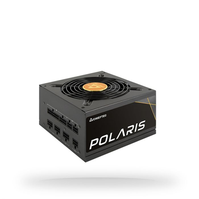 Блок живлення CHIEFTEC Polaris (650W), ATX v2.4, 100-240V, >90%, 80+ Gold, 120мм, 1xMB 24pin(20+4), 2xCPU 8pin(4+4), 3xMolex, 6xSATA, 4xPCIe 8pin(6+2), CE, CB, TUV, FCC, RoHS, Fully Modular, Retail