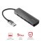 USB-хаб Trust Halyx 4-Port USB-A 3.2 ALUMINIUM
