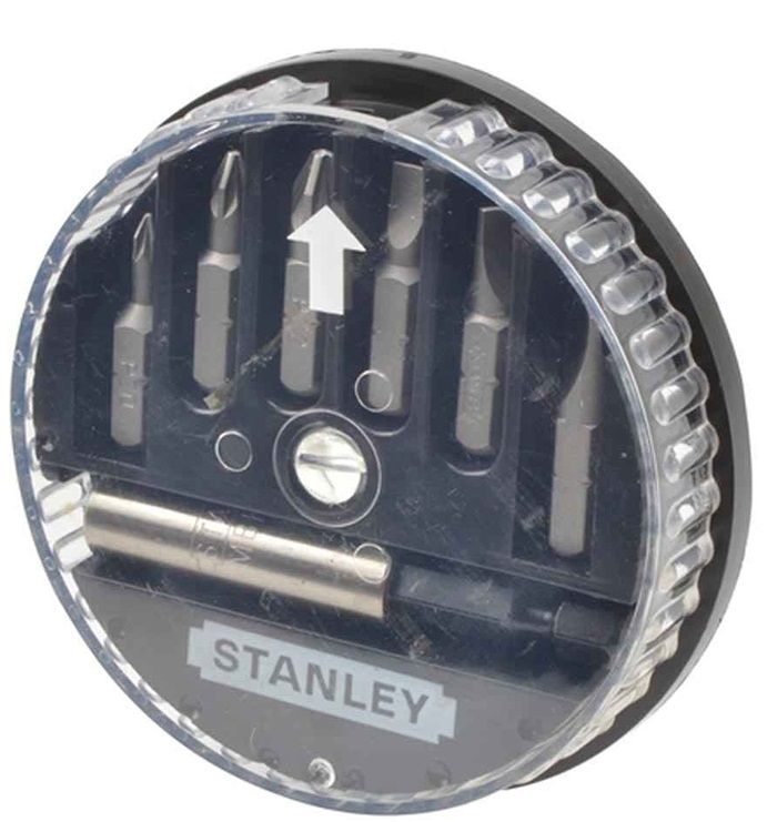 Набір біт Stanley, з магнітним утримувачем, 1/4", 7 од.