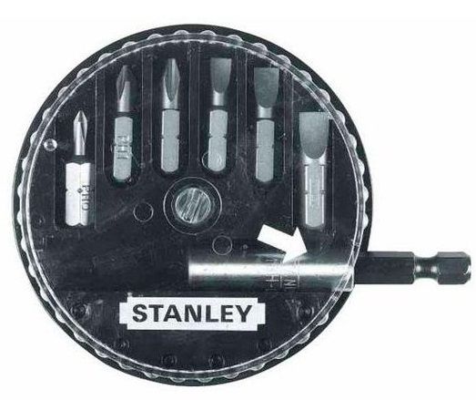 Набір біт Stanley, з магнітним утримувачем, 1/4", 7 од.