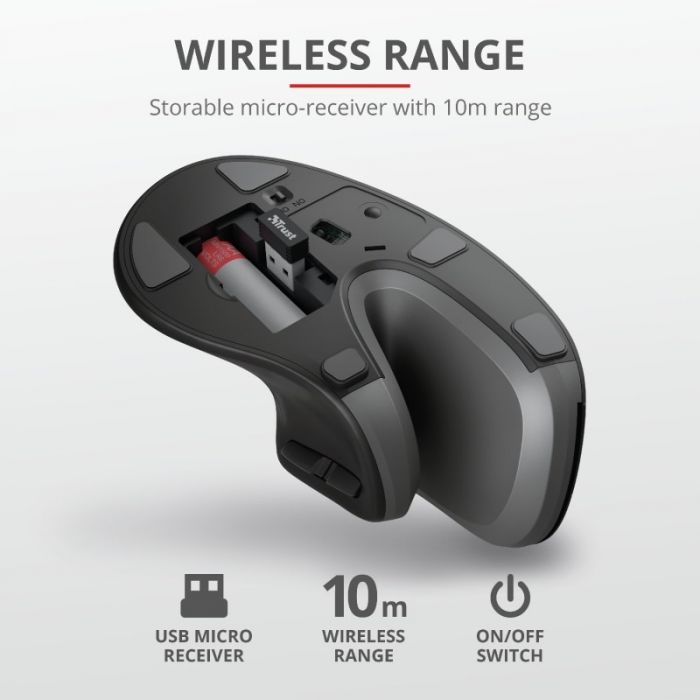 Миша Trust VERRO ERGONOMIC WL