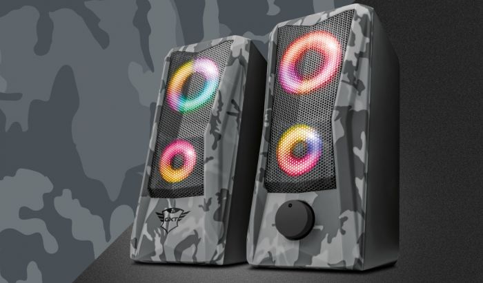 Акустична система (Колонки) Trust 2.0 GXT 606 JAVV RGB USB SNOW CAMO