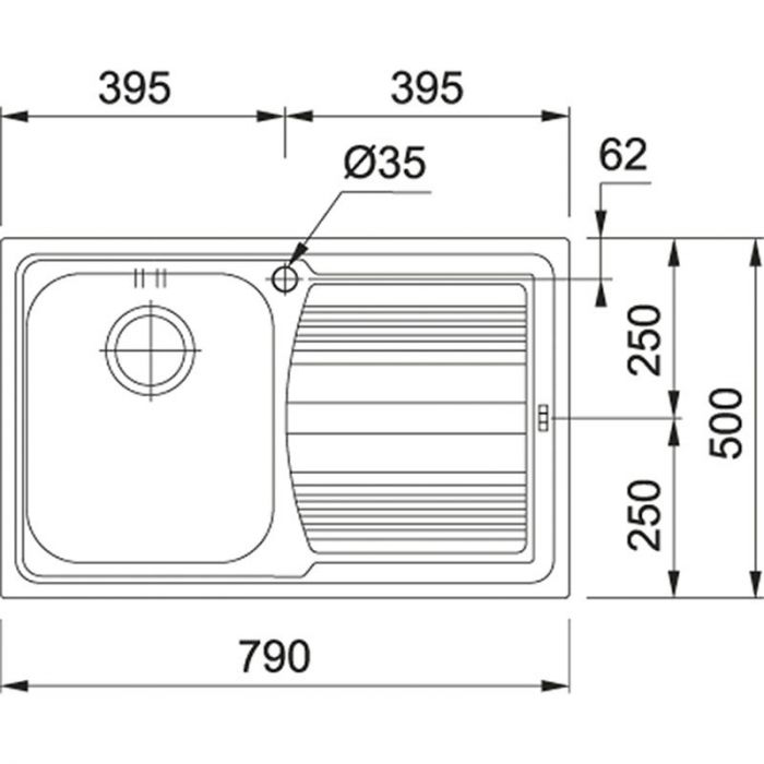 Кухонна мийка Franke Logica line LLX 611-79/101.0381.808