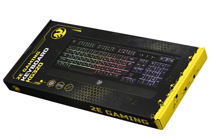 Клавіатура 2E GAMING KG320 LED USB Black UKR