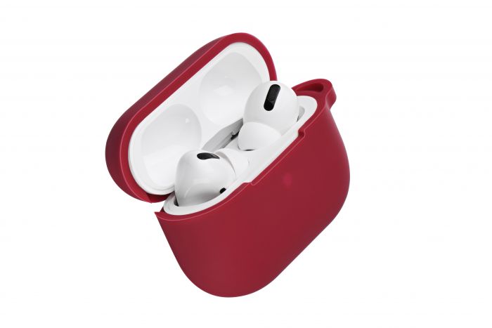 Чохол 2Е для Apple AirPods Pro, Pure Color Silicone (2.5mm) , Cherry red