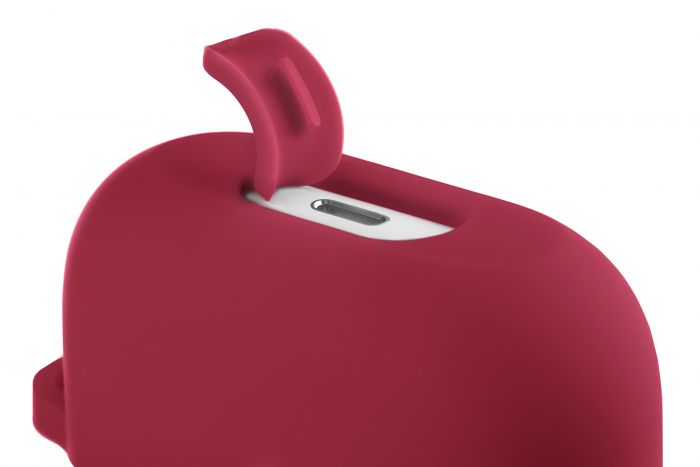 Чохол 2Е для Apple AirPods Pro, Pure Color Silicone (2.5mm) , Cherry red