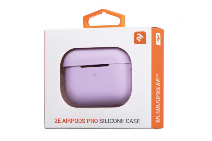Чохол 2Е для Apple AirPods Pro, Pure Color Silicone (2.5mm) , Light purple