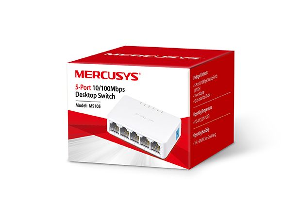 Комутатор MERCUSYS M105 5xFE некерований
