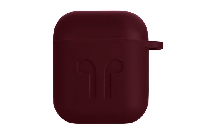 Чохол 2Е для Apple AirPods, Pure Color Silicone Imprint (1.5mm),  Marsala