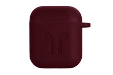 Чохол 2Е для Apple AirPods, Pure Color Silicone Imprint (1.5mm),  Marsala