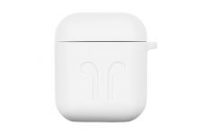 Чохол 2Е для Apple AirPods, Pure Color Silicone Imprint (1.5mm),  White